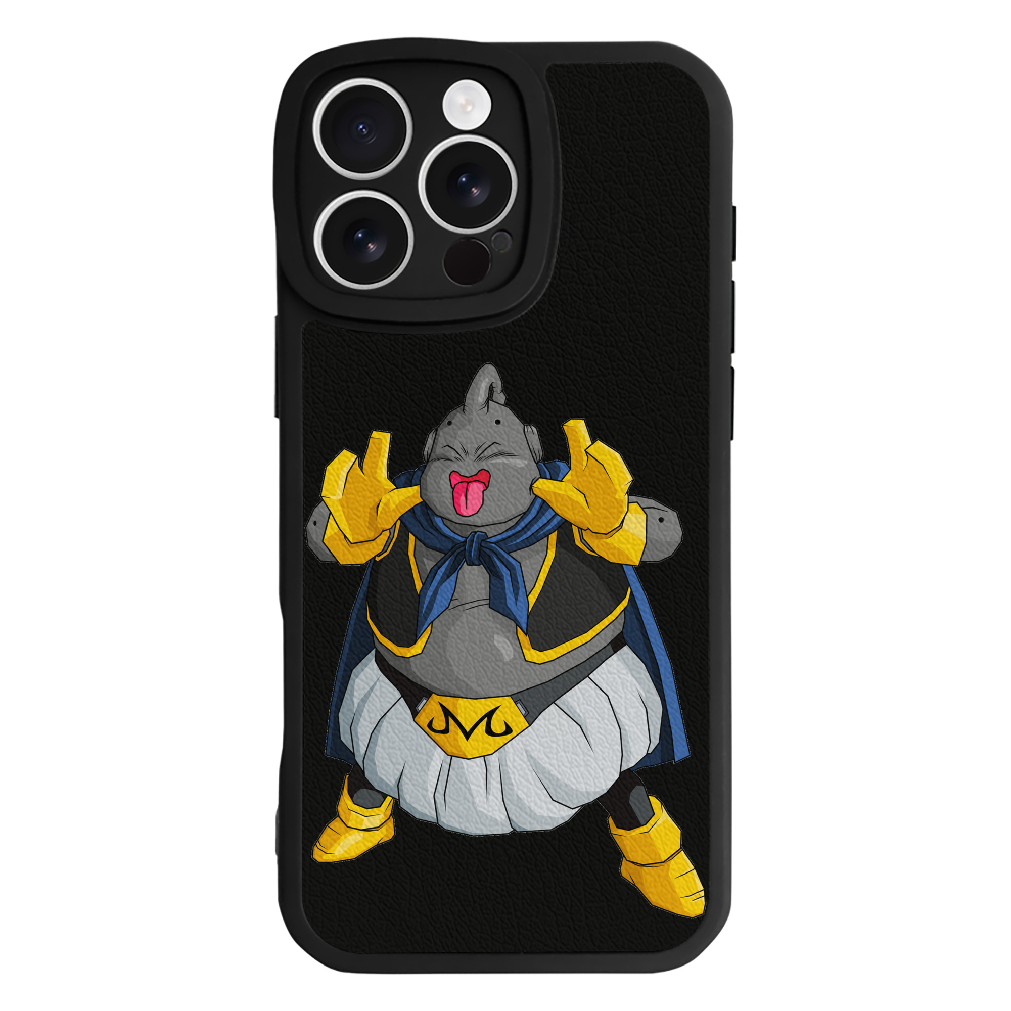 （画像用） ドラゴンボール 魔人ブウ DRAGON BALL Majin Buu 【iPhone 16シリーズ対応】シリコンスマホケース（レザー調） 材質：シリコン